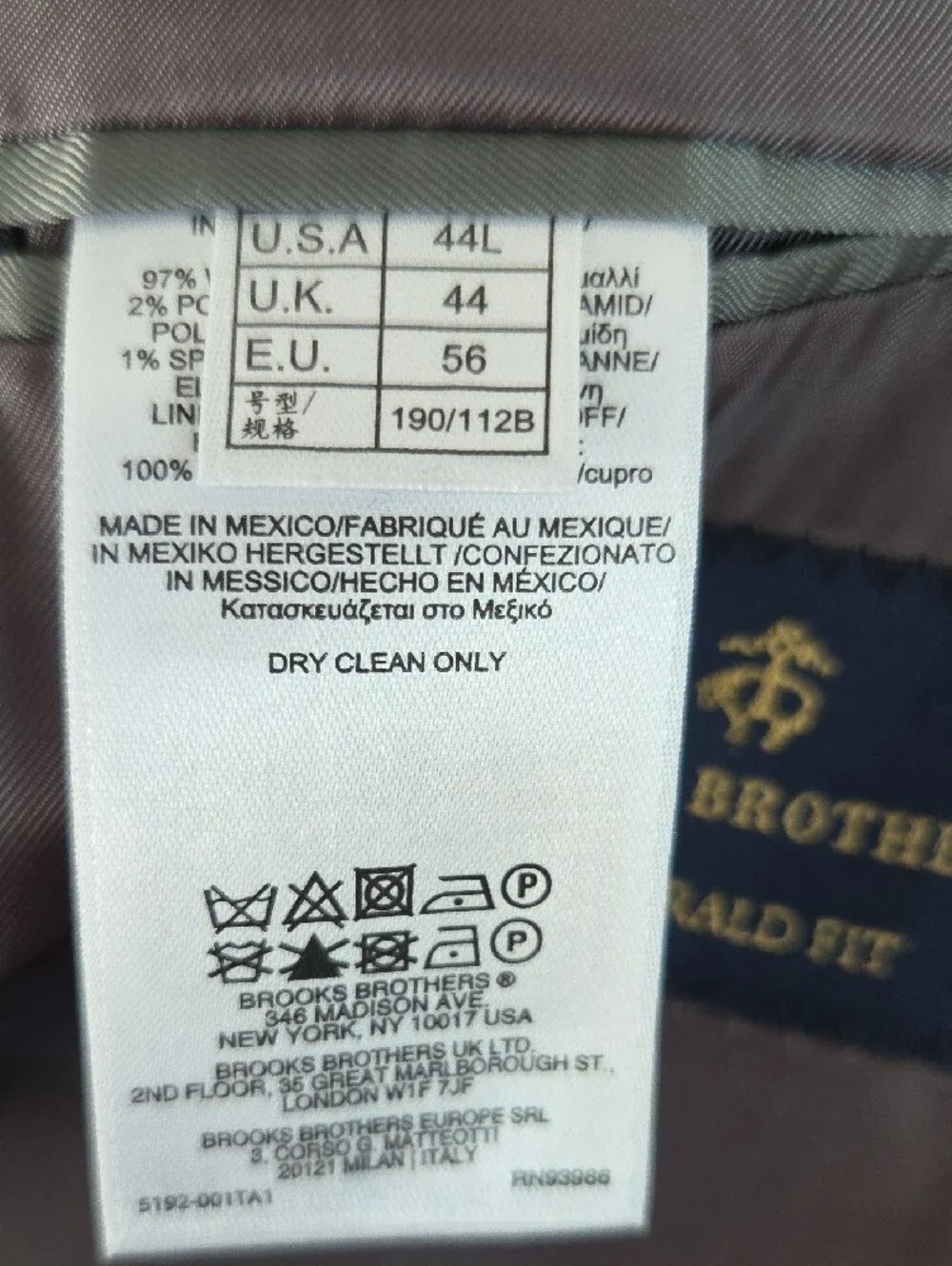 Brooks Brothers Dark Charcoal Two-Button Sport Coat